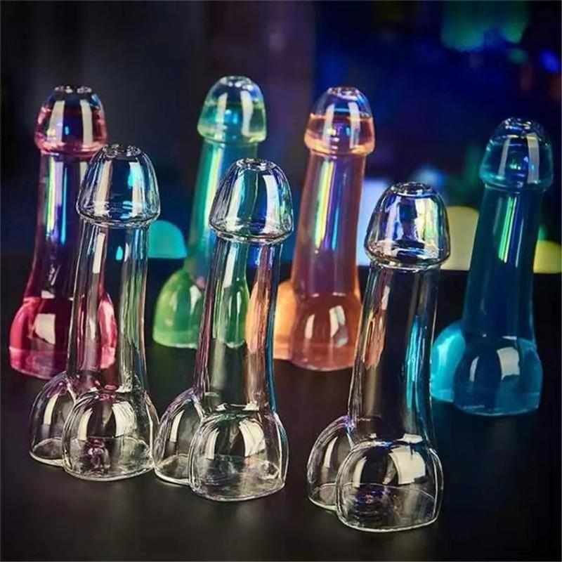 Penis Shot Glass Wine Juice Glass Cup Creative Design Funny Cocktail Mug for Bar Ktv and Night Show Parties