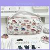 Cartoon Crayon Shinchan Large Capacity Foldable Pen Bag With Storage For Students