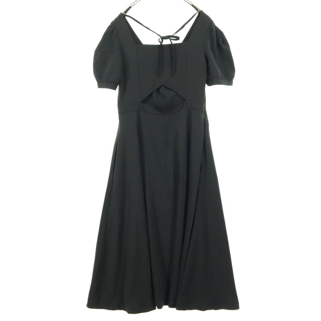 Beauty Products Maison De Lyla Short Sleeve Long Dress Black Open Back Women Used