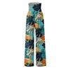 Women's Fashion High Waist Pants Women's Elastic Wide Leg Pants Casual And Comfortable Beach Slacks