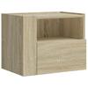 Wall Mounted Nightstand Sonoma Oak 45 x 30 x 35 cm