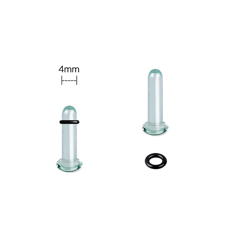 

2 шт. стеклянных ушных калибра, набор для растяжки, короткий конусный расширитель 1,6-16 мм, растягивающие ушные туннели и пробки, украшения для пирсинга тела 4mm