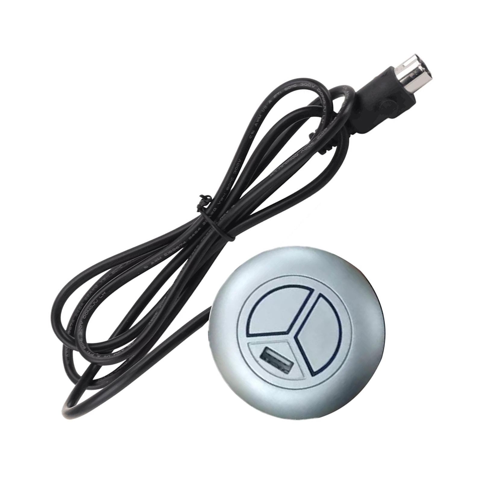 

2-кнопочный круглый ручной переключатель с портом для зарядки USB для контроллеров электрического дивана-реклайнера с подъемником, замена