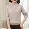 Paster Damen Winter Fleecegefütterter Warmer Strickpullover