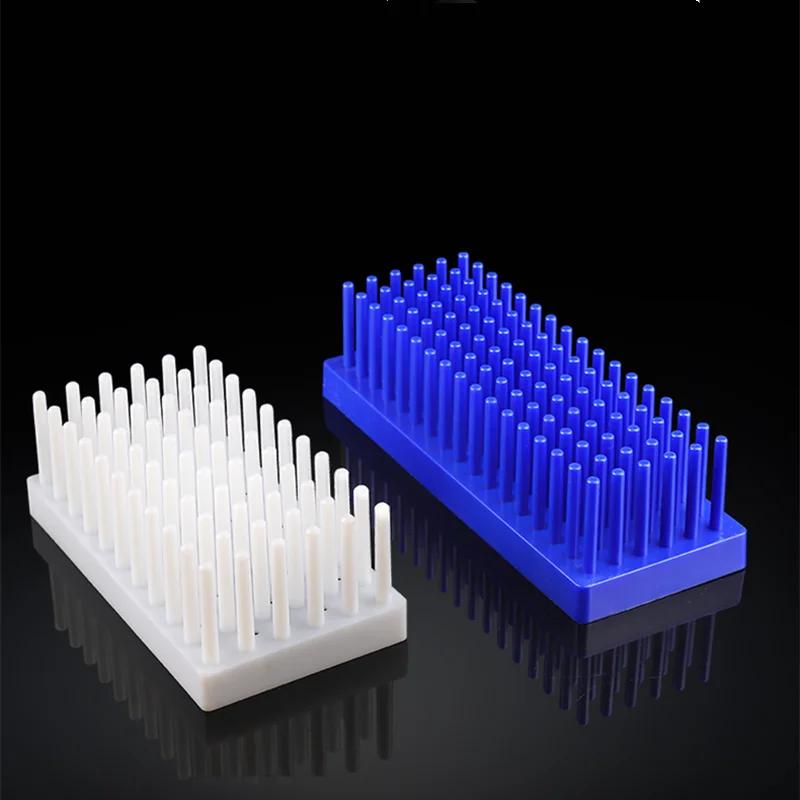 2pcs Lab 66/102column Plastic Test Stand Shelf Tube Rack 20 Holes Laboratory White Centrifuge Tubes Equipment Supplies