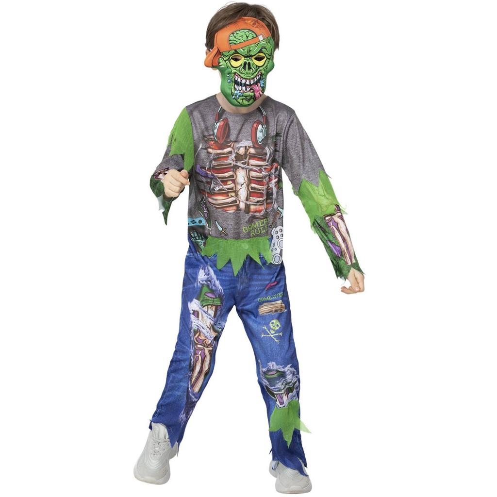 Smiffys Boys Zombie Gamer Costume Set