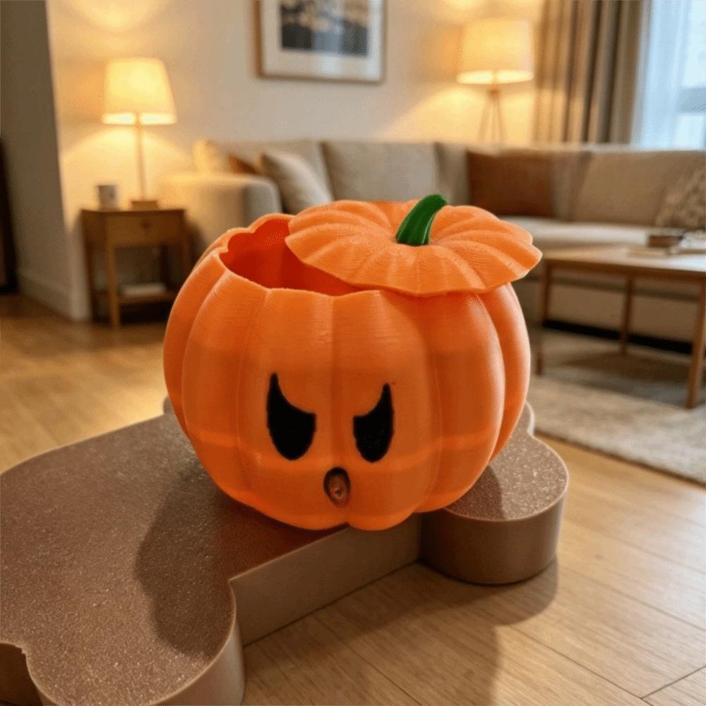 Halloween Party Props Pumpkin Ornaments Funny Candy Box Home Desktop Decoration