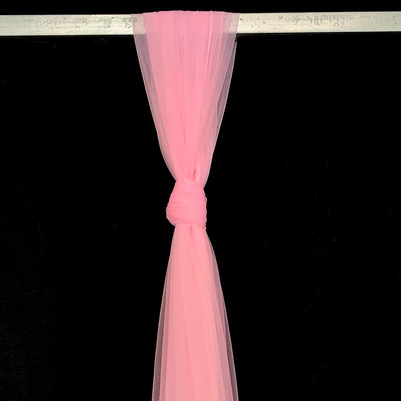 High-Density Swiss Gauze Wedding Decoration: Chair Backs, Curtains, Ceiling & Table Decor