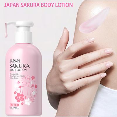 Laikou Kirschblüte Körperlotion Feuchtigkeitsspendend & Reparierend Winterrissige Hautpflege Feuchtigkeitsspendend Ohne Fettigkeit 200g/120g