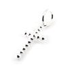 Les Trésors De Lily [J3109] - Silver 'Cross' Pendant - 9x18 Mm
