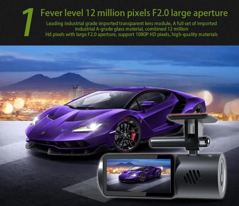 WiFi 1080P HD Dash Cam with Night Vision & Mobile Phone Connectivity
