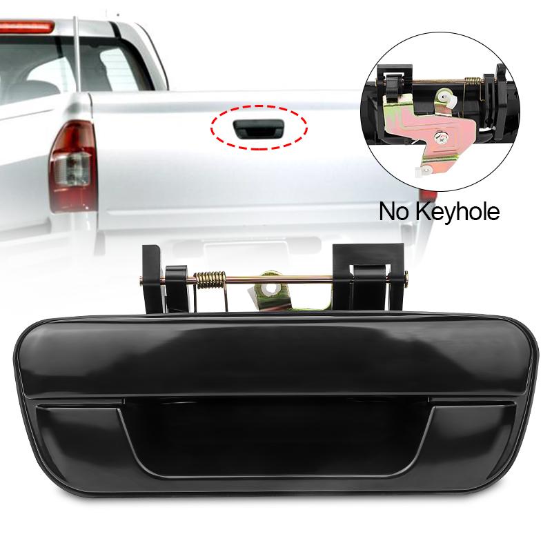 Tailgate Handle No Keyhole Chrome Black