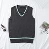 DY20Cosplay Costume Magic School Hufflepuff Ravenclaw Slytherin Wizard V Neck Sweater Uniform Stripe Cotton Sleeveless Knitted V