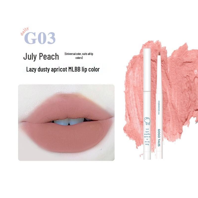 

GogoTales Nude Matte Lip Liner & Waterproof Lipstick Set - Shaping, Plumping, and Outlining Pencil for Women 0.35g