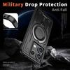 עבור Xiaomi Poco X6 Pro Redmi Note 13 5G K70E כיסוי שריון צבאי עמיד לזעזועים מעמד טבעת מסתובב 360° כיסוי טלפון מפלסטיק TPU