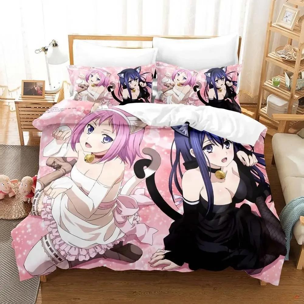 Gokukoku No Brynhildr Bedding Set Single Twin Full Queen King Size Bed Adult Kid Bedroom Duvet cover Anime Bed Sheet