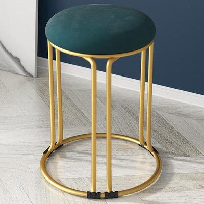 Nordic Velvet Accent Stool