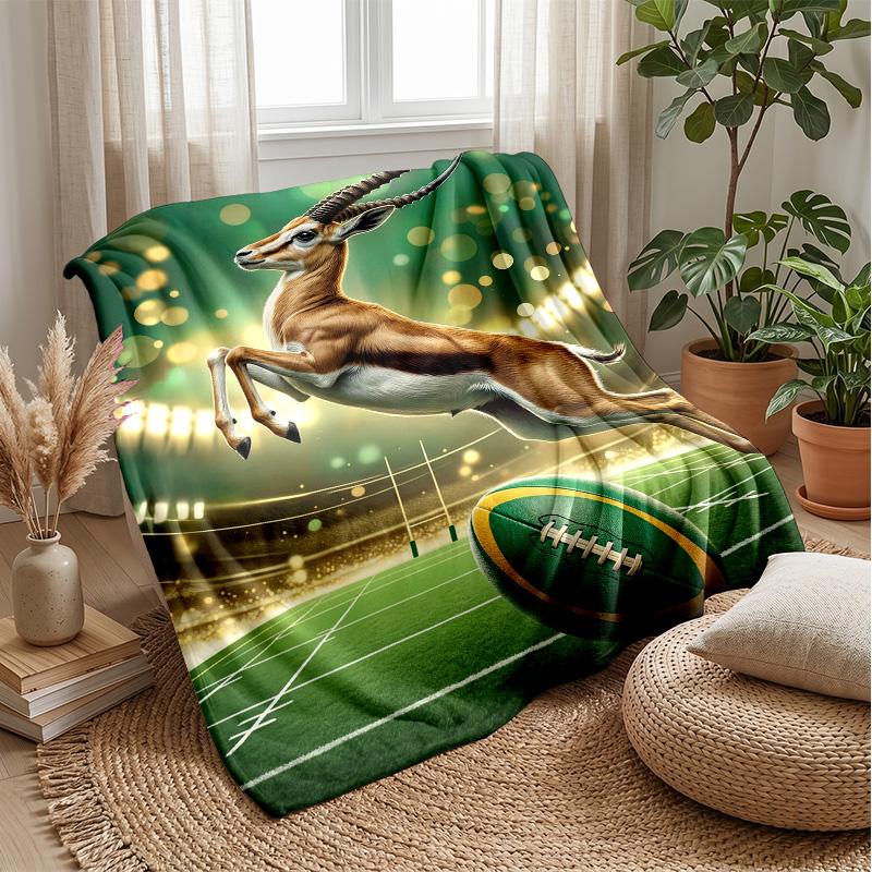 

American Football Stars blanket Personalized Name Flannel Blanket Soft Cozy Plush Throw for Sofa Bed Lightweight Home Decor 75x90cm
