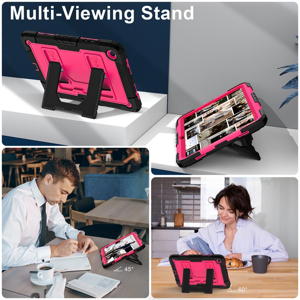 Larger Stand Case for Samsung Galaxy Tab A11 A9 Plus 11.0 Inch SM-X230 X236 X210 X215 X216 X218 Hybrid Cover with Shoulder Strap
