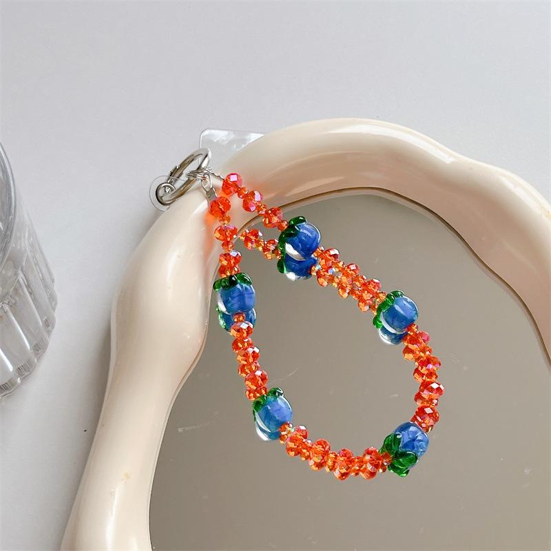DIY Kristallperlen Persimmon Ruyi Armband: Perlenanhänger für Mobiltelefone und Damenaccessoires
