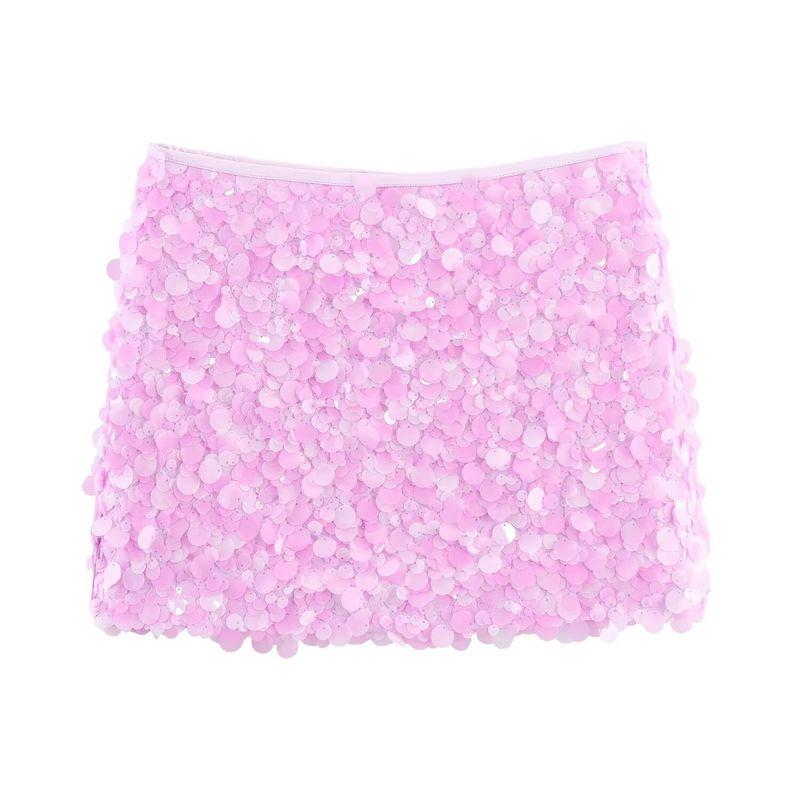 Fashion Kaslead Easiest for Match Slim Looking Mini Skirt Sequin