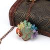 TikTok Live Retro Handmade Wire-Wrapped Crystal Tree of Life Heart Pendant Necklace N513