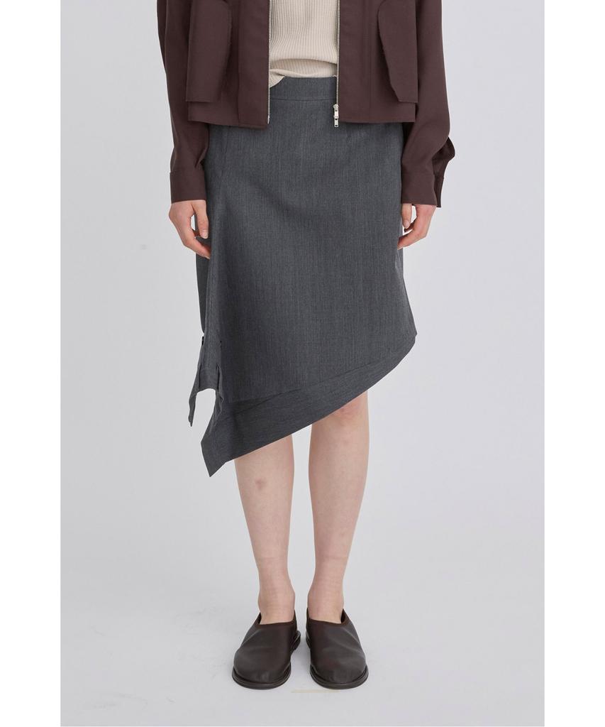 Recorde Asymmetrical Panel Draped Skirt Rqkam26536Gyx