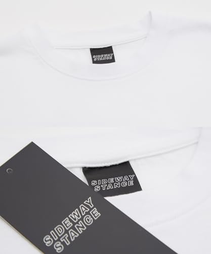 IMPROMES Casual SIDEWAYSTANCE Monogram Bear Long Sleeve T-Shirt, Men's, White