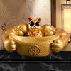 Lucky Cat Figurine A Muscular Cat That Brings Good Fortune and Perfect for Storing Keys and Other Small A and Stylish Decorative Made of Resin Great