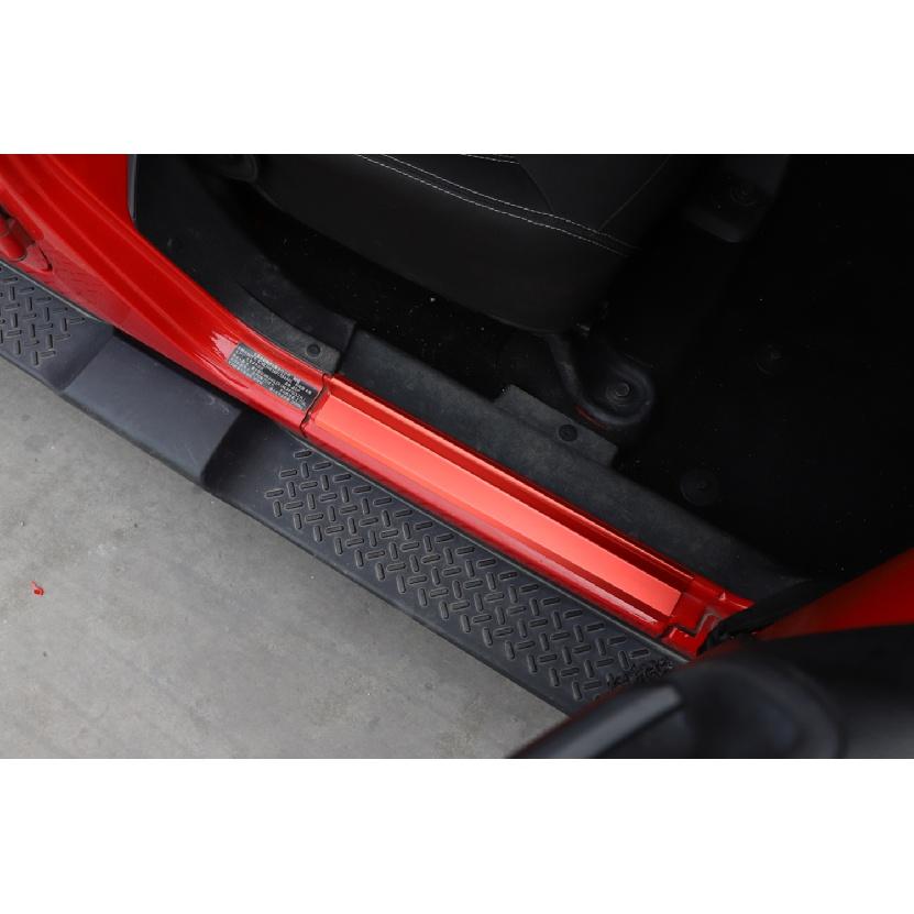 Pentru Jeep Wrangler JK 2007-2017 2/4 uși Placă prag intrare Capacă protectie pedală de bun venit Trim negru mașină