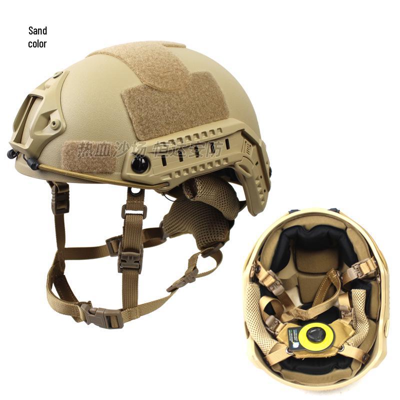 Enhanced 5mm FAST High-Cut Riot Helmet with Wendy Liner for Special Forces Training - CE Certified