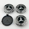 Mercedes Benz fälgcenterkåpa 75 mm ny svart Navkåpa för Mercedes w204 w211 w205 W212 amg w203 w213 w124 w176 w177 tillbehör