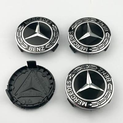 Capac roată Mercedes Benz 75mm nou negru Capac butuc pentru Mercedes w204 w211 w205 W212 amg w203 w213 w124 w176 w177 accesorii