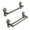Aluminum Towel Rack 30CM/40CM Suction Cup Towel Storage Hanger Wall Mounted Strong Load-bearing Bathroom Organizer