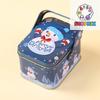 Niedliche Weihnachts-Blechgeschenkbox Eisen mit Griff Metall-Bonbondose Exquisite Santa Claus Blechdose Bonbondose