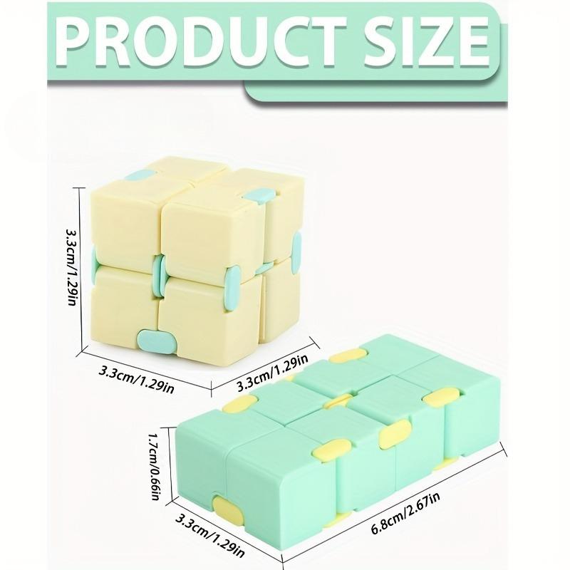 Creative Unlimited Magic Cube, Easing Finger Decompression Durable Plastic | Relax, Birthday, Christmas,Party Game