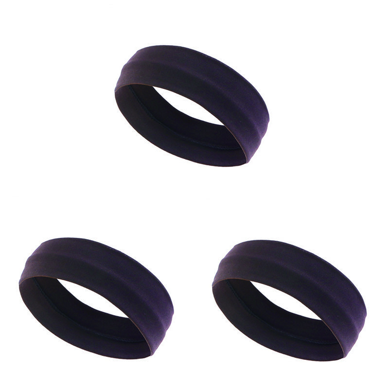 3PCS Plain elastic yoga running cycling outdoor sports sweatband headband  washing face and makeup hairband