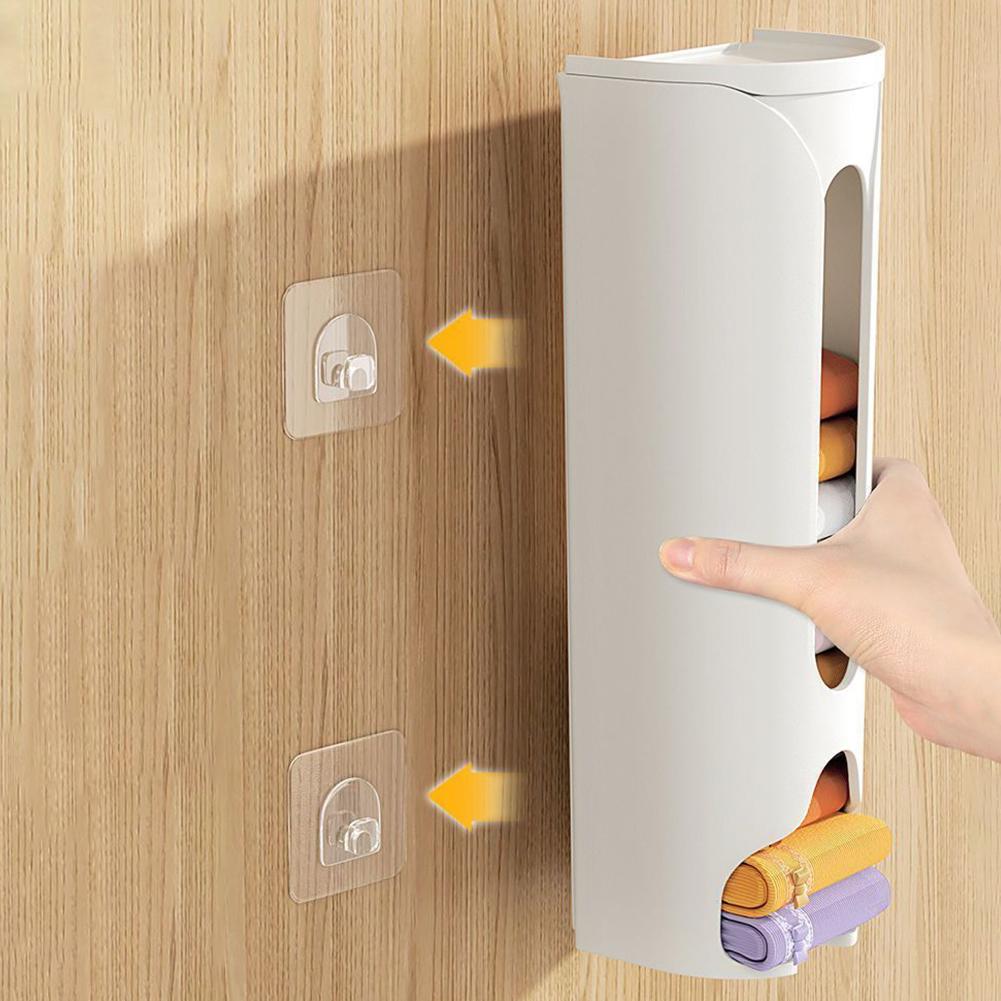 Underwear Sock Storage Box Grocery Drawer Organiser Pull Out Kitchen Garbage Bags Holder For Storing Socks Ties Plastic Bag