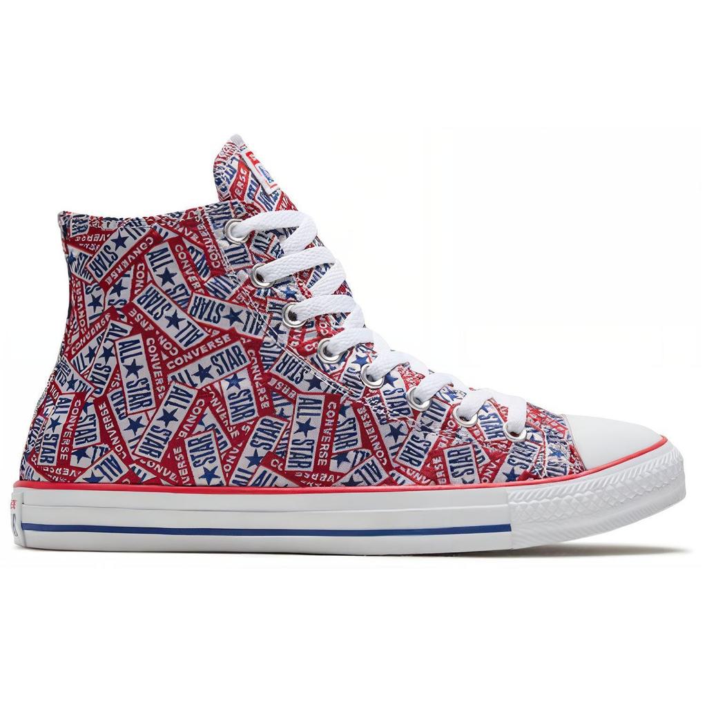 Converse Chuck Taylor All Star Comfortable Trendy High Top Canvas Shoes Unisex Sneakers Red 166828C