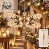 Clear Acrylic Gift Tags Dragonfly Hanging Ornament, Seasonal Decorative Pendant with Lanyard, Lightweight Sign HD Printing for Christmas Tree