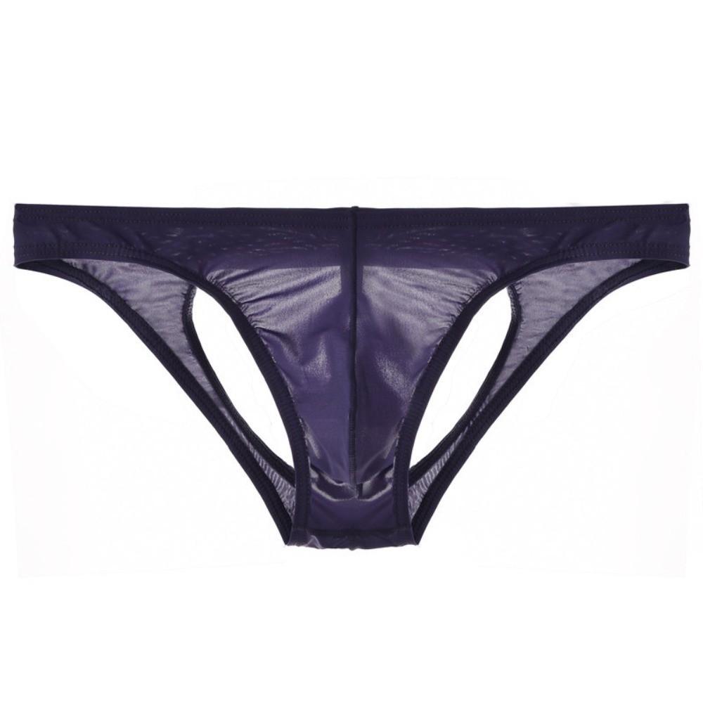 See-through Back Hole Briefs U Convex V Thongs Fashion Men's Pouch Shorts  Male