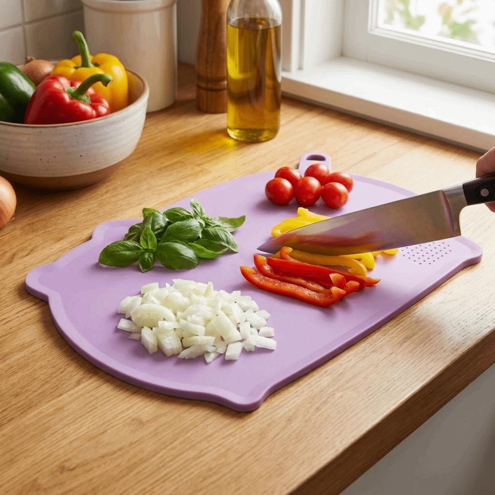 Double-Sided Anti-Mildew Cutting Board Non-Slip Fruit Cutting Board Chopping Board Camping