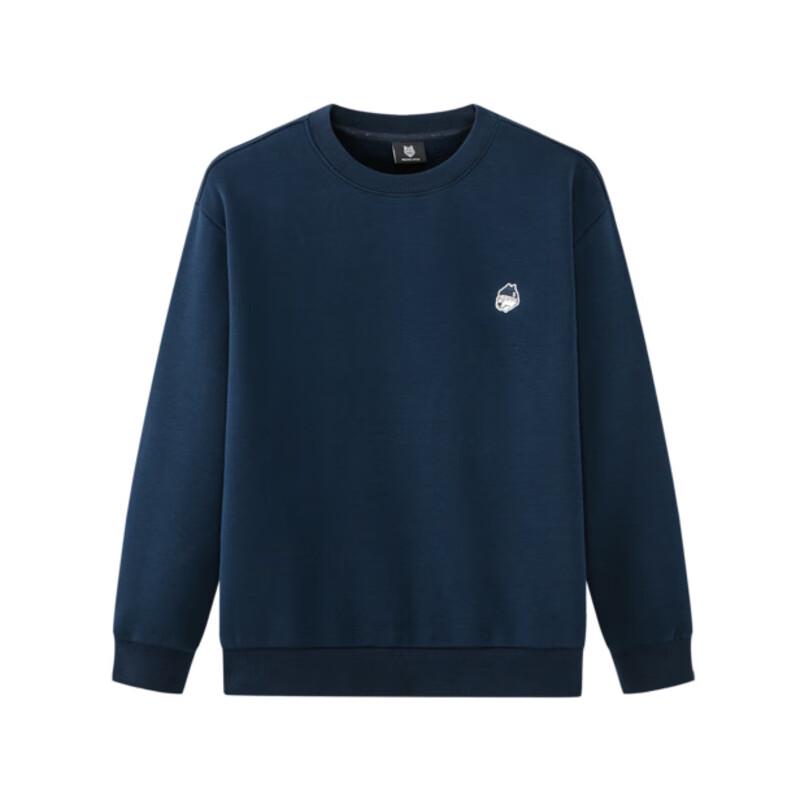 

Septwolves Embroidered Wolf Head Fleece-Lined Sweatshirt 3XL 185