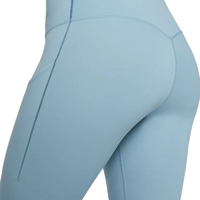 Nike Universal Breathable Quick-Dry High-Waist Pocket Nine-Point Tight Sports Leggings Women leggings Denim-Blue DQ5898-464