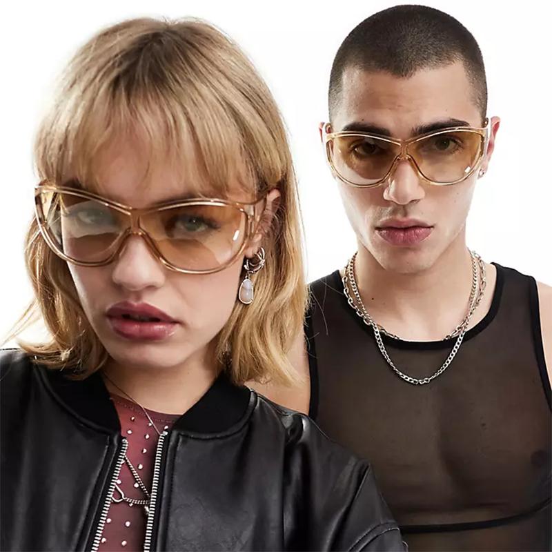 Oversized Sunglasses Women For Men Luxury Brand Designer Vintage Sunglasses Popular Punk Sport Goggle Outdoor Eyewear Uv400
