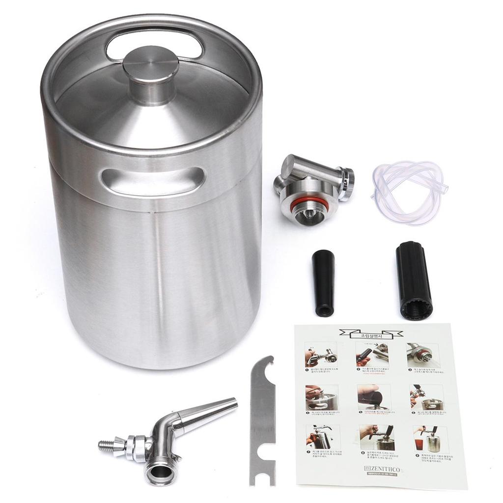 2L/4L/5L Stainless Steel Foam Maker Foamer Camping Home Cafe Nitrogen Foamed Coffee Machine Coffee Pot Stainless Steel Coffee Maker
