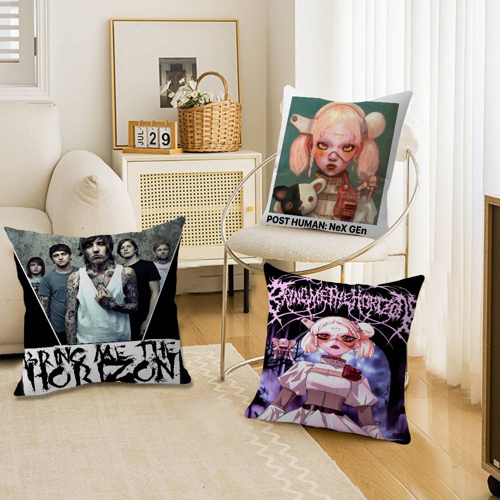 B-Bring Me The H-Horizon Pillow Cover For Bedroom Room And Living Room Sofa Decorative Cushion Cover