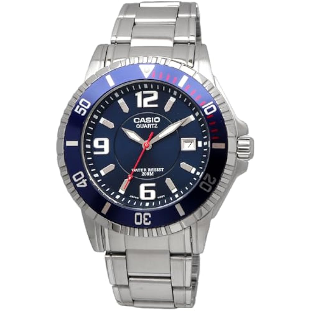[Casio] CASIO Standard Men's Watch, Quartz, 20 ATM, Waterproof, MTD-1053D-2AV, Blue, Overseas Mod...