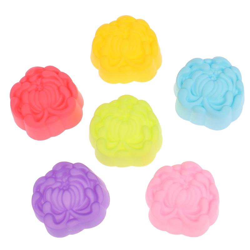 12Pcs 5Cm Daisy Shaped Jelly Pudding Mold Muffin Cake Cup Silicone Muffin Cake Molds Baking Accessories