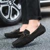 Fashion Casual men's shoes Classic Comfort and Soft Bottom Style Office daily outdoor walking Lightweight shoes Black versatile